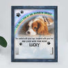 I'll Meet You At The Rainbow Bridge - Memorial Personalized Custom Pet Loss Sign, Collar Frame - Upload Image, Sympathy Gift, Gift For Pet Owners, Pet Lovers
