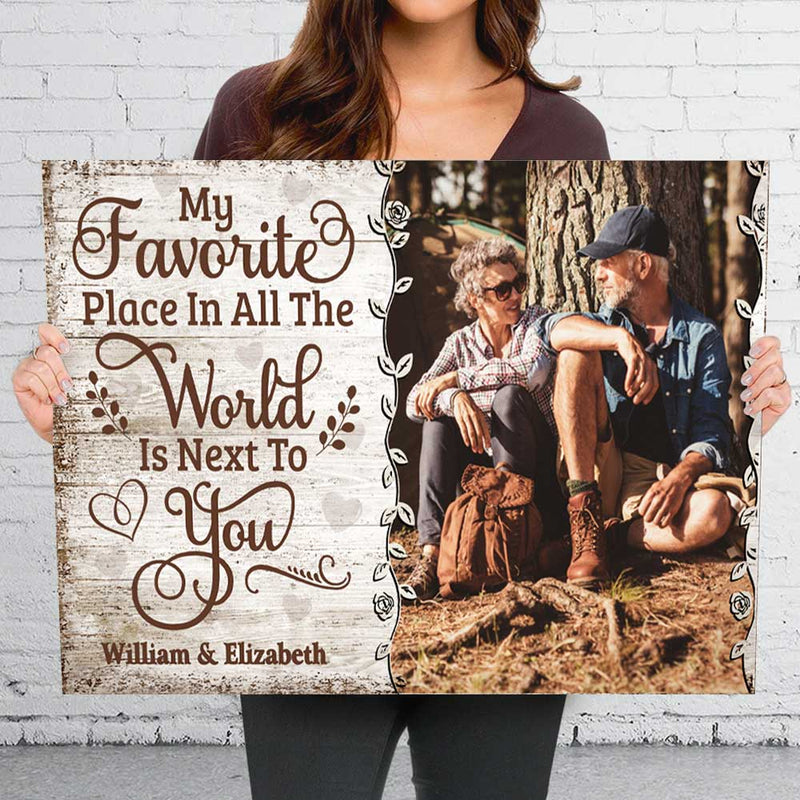 Custom Photo Romantic Couple Gifts - Personalized Canvas