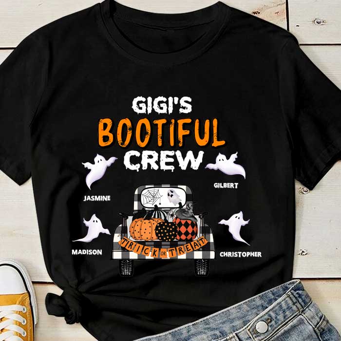 Custom Name Halloween Gifts for Granny's Crew - Personalized Apparel