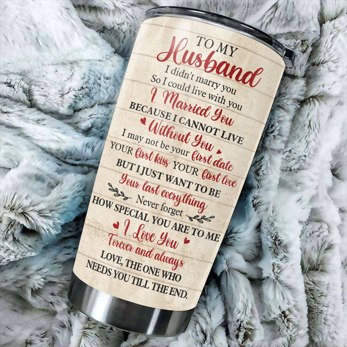 Custom Name Romantic Husband Gifts - Personalized Tumbler