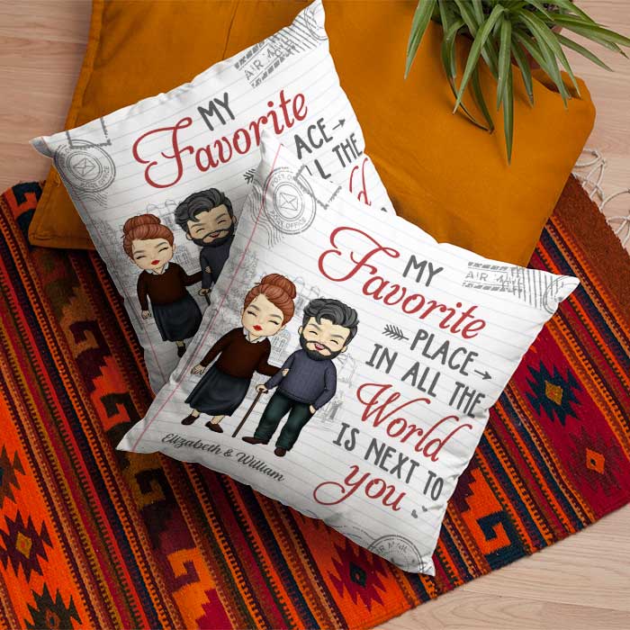 Custom Name Couple Gifts - Personalized Pillow