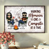 Making Memories One Campsite At A Time - Gift For Camping Couples, Personalized Horizontal Poster