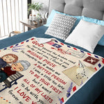 Custom Name Broken Road Love Gifts for Couples - Personalized Blanket