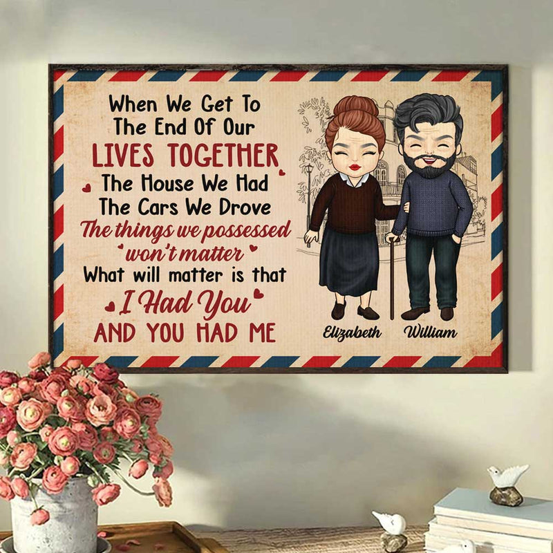 Custom Name Couple Love Quote Gifts - Personalized Poster