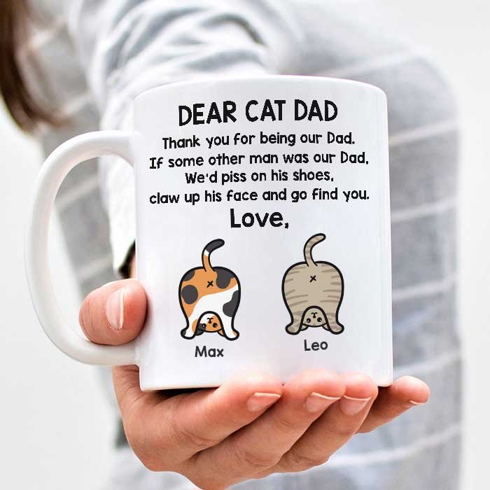Thank You For Being Our Dad - Gift for Dad - Funny Personalized Mug