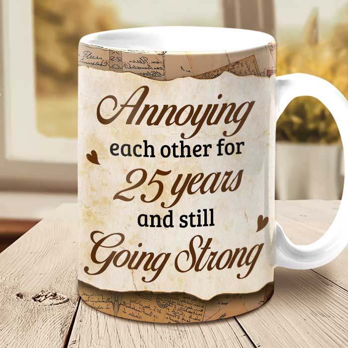 Custom Name Anniversary Gifts for Couples - Personalized Mugs
