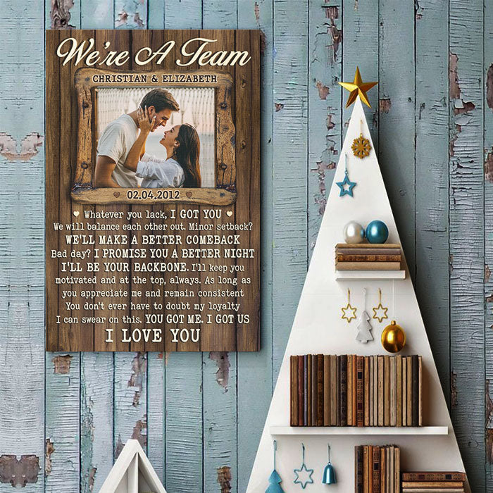 Custom Photo Romantic Couple Gifts - Personalized Poster