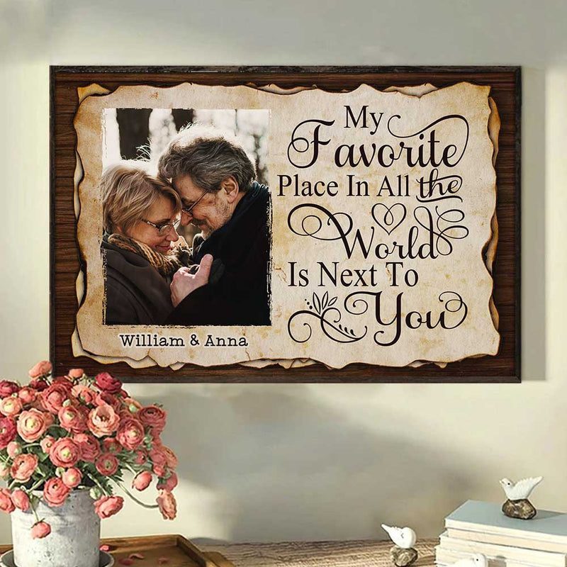 Custom Photo Romantic Couple Gifts - Personalized Poster