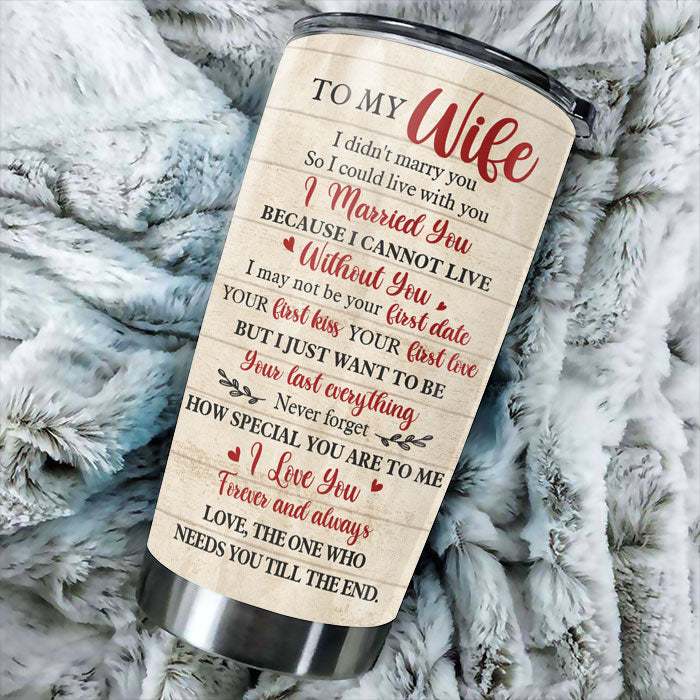 Custom Name Forever And Always Gifts for Wife - Personalized Tumbler