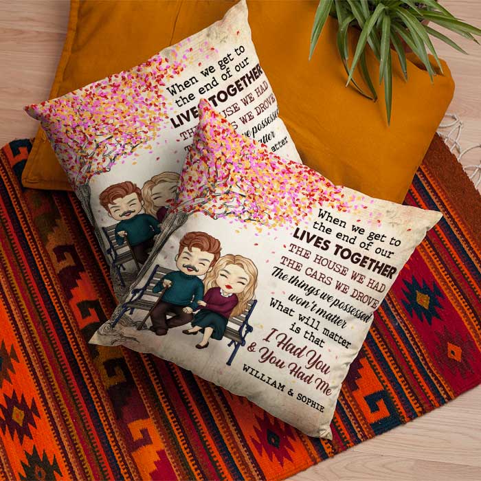 Custom Name Romantic Couple Gifts - Personalized Pillow