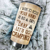 Baby, Let's Go Camping At 80 - Gift For Camping Couples, Personalized Tumbler
