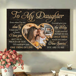 Custom Photo Daughter Gifts from Mom - Personalized Poster