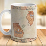 Custom Name Long Distance Mom Gifts - Personalized Mugs