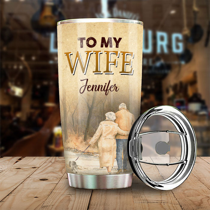 Custom Name Romantic Couple Gifts - Personalized Tumbler