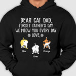 Custom Name Cat Dad Father's Day Gifts - Personalized Apparel