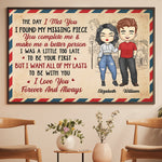 Custom Name Romantic Couple Gifts - Personalized Poster