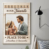 Together Is Our Favorite Place To Be - Upload Image, Gift For Couples - Personalized Vertical Poster