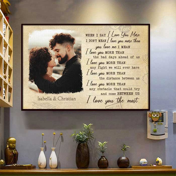 Custom Photo Romantic Couple Gifts - Personalized Poster