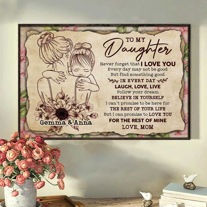 I Can Promise To Love You For The Rest Of My Life - Personalized Horizontal Poster