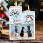 Custom Pet Memorial Gifts for Dog Lovers - Personalized Color Candle Holder