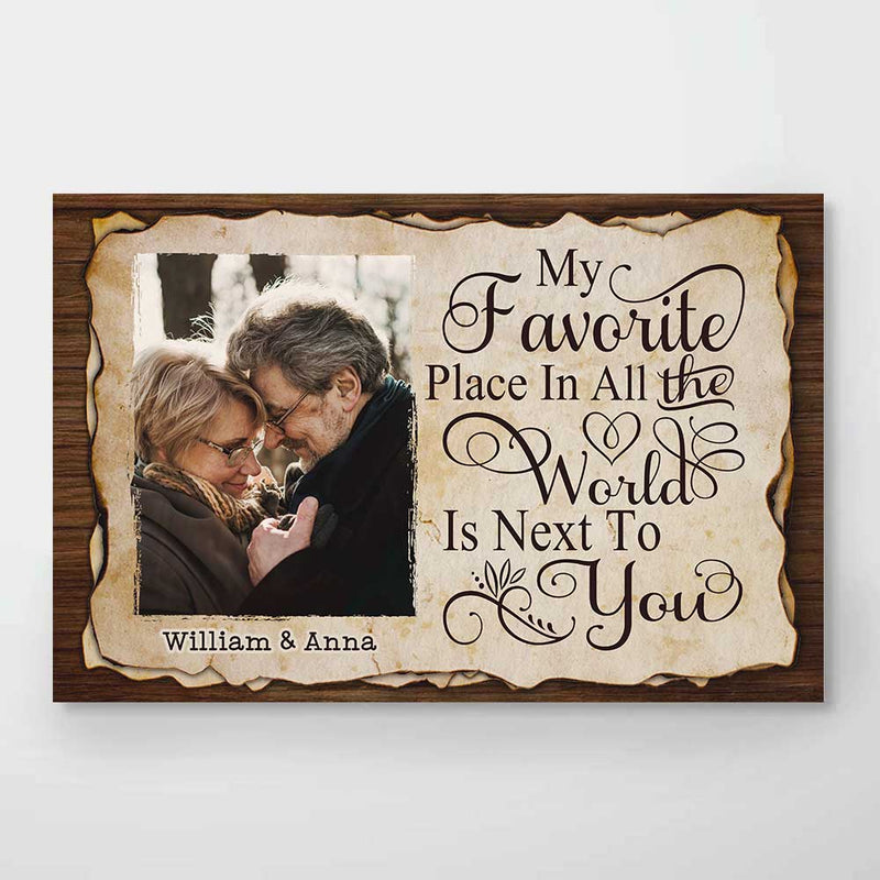 Custom Photo Romantic Couple Gifts - Personalized Poster