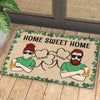 Home Sweet Home - Gift For Couples, Husband Wife, St. Patrick's Day, Personalized Decorative Mat