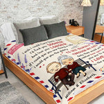 Custom Name Love Quote Gifts for Couples - Personalized Blanket