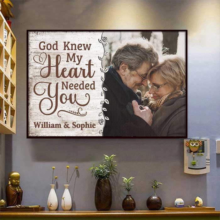 Custom Photo Romantic Couple Gifts - Personalized Poster