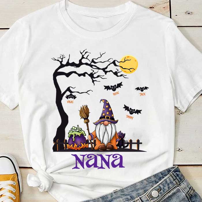 The Old Wizard Of Halloween - Personalized Unisex T-Shirt