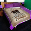 I Want To Hold Your Hand And Go Camping With You At 80 - Gift For Camping Couples, Personalized Blanket