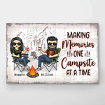 Custom Name Camping Gifts for Couples - Personalized Poster