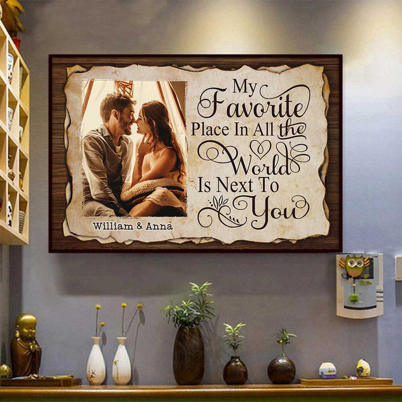 Custom Photo Romantic Couple Gifts - Personalized Poster
