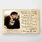 Custom Photo Romantic Couple Gifts - Personalized Poster