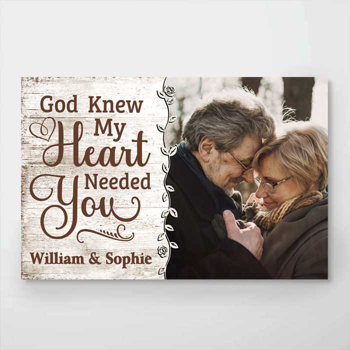 Custom Photo Romantic Couple Gifts - Personalized Poster