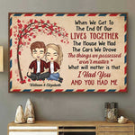Custom Name Couple Love Decor - Personalized Poster