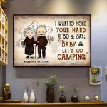 Custom Name Camping Gifts for Couples - Personalized Poster