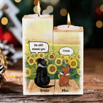 Custom Pet Memorial Gifts for Dog Lovers - Personalized Color Candle Holder