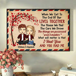 Custom Name Couple Love Decor - Personalized Poster