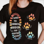 Custom Name Rainbow Bridge Memorial Gifts for Pet Lovers - Personalized Apparel