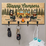Custom Name Happy Campers Couple Gifts - Personalized Key Holder