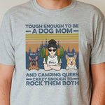 Custom Name Dog Mom Camping Gifts for Women - Personalized Apparel