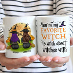 Custom Name Halloween Gifts for Witch Friends - Personalized Mugs