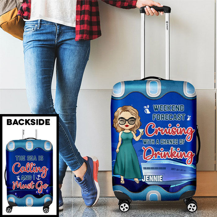 Custom Name Cruise Travel Gifts - Personalized Luggage Cover
