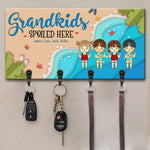 Custom Name Grandkids Gifts for Grandparents - Personalized Key Holder