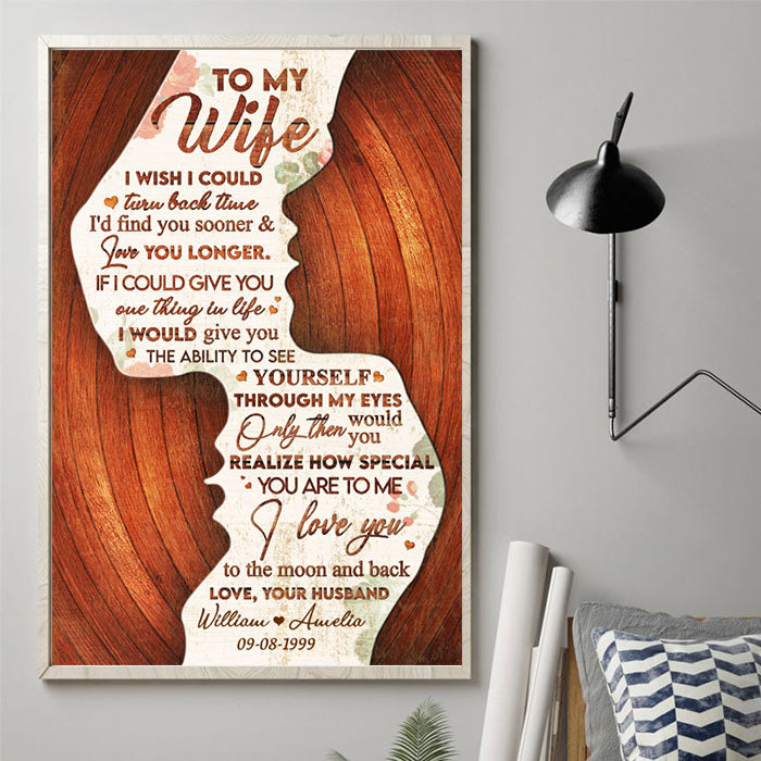 I Love You To The Moon And Back - Personalized Vertical Poster