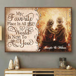 Custom Name Romantic Couple Love Decor - Personalized Poster