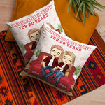 Custom Name Funny Couple Gifts for 20 Years - Personalized Pillow