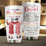 Custom Name Bestie Gifts for Women - Personalized Tumbler