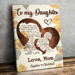 Custom Name Mother Daughter Gifts - Personalized Canvas