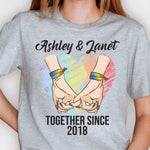 Custom Name LGBTQ Couple Gifts - Personalized Apparel